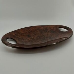 Nambe MT0262 Steve Cozzolino Mottled Copper Oval Serving Tray with Handles 2010